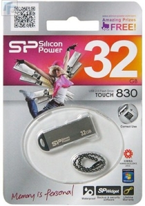 USB 32Gb Silicon Power Touch 830 Silver серебро