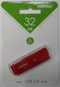 USB 32Gb Smart Buy Dock Red красный