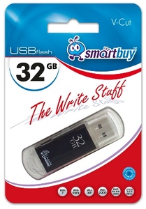 USB 32Gb Smart Buy V-Cut Black