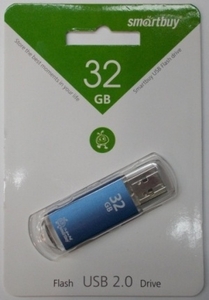 USB 32Gb Smart Buy V-Cut Blue голубой