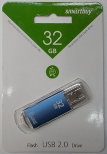 USB 32Gb Smart Buy V-Cut Blue голубой