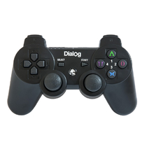 Игровой джойстик PC PS3 компьютерный+Playstation 3 беспроводной Dialog GP-A17RF черный