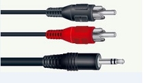 3,5стерео - 2RCA 1,5м