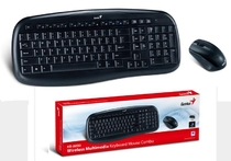 Беспроводной комплект клавиатура мышь Genius KB-8000 черный