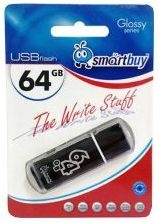 USB 64Gb Smart Buy Glossy Black