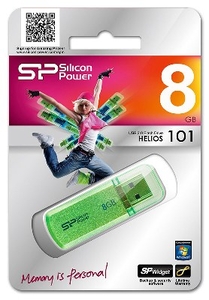 USB 8Gb Silicon Power Helios 101 зеленый