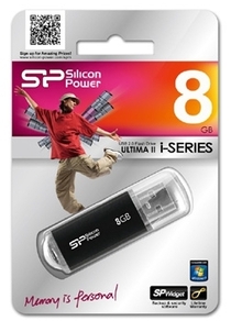 USB 8Gb Silicon Power Ultima II i-series Black