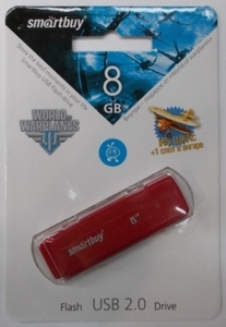USB 8Gb Smart Buy Dock Red красный