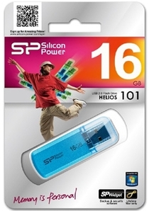 USB 16Gb Silicon Power Helios 101 Blue синий