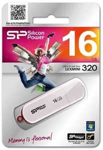 USB 16Gb Silicon Power Luxmini 320 White белый