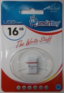 USB 16Gb Smart Buy Pocket White белый