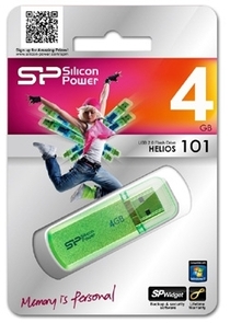 USB 4Gb Silicon Power Helios 101 Green