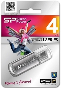 USB 4Gb Silicon Power Ultima II-I Silver Серебро