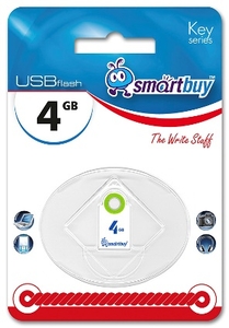 USB 4Gb Smart Buy Key белая