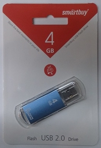 USB 4Gb Smart Buy V-Cut Blue