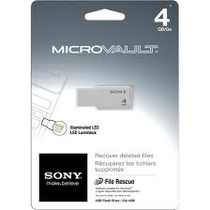 USB 4Gb Sony microVault white