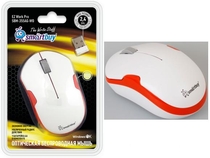 Мышь беспроводная SmartBuy SBM-355AG бело оранжевая